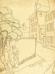 Una calle en Montmartre
